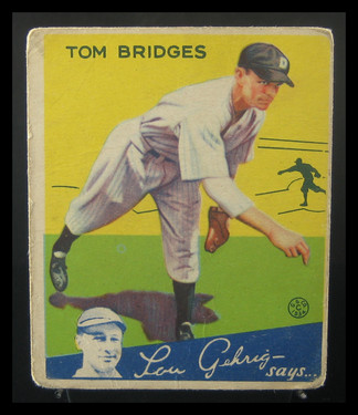 1934 Goudey Tom Bridges #44