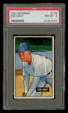 1951 Bowman Ted Gray #178