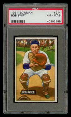 1951 Bowman Bob Swift #214