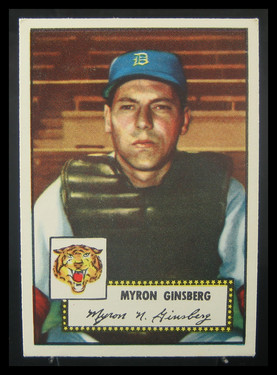 1952 Topps Myron Ginsberg #192