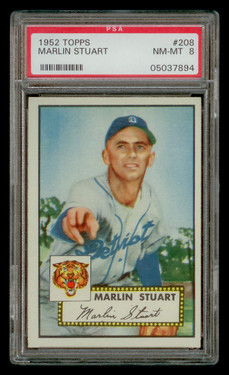 1952 Topps Marlin Stuart #208