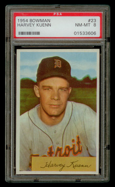 1954 Bowman Harvey Kuenn #23