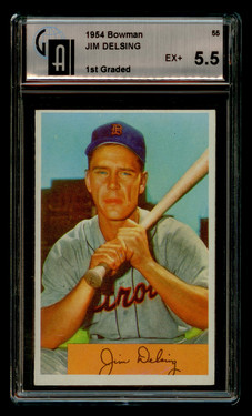 1954 Bowman Jim Delsing #55