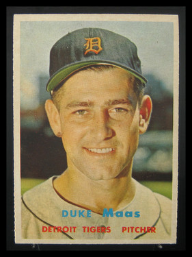 1957 Topps Duke Maas #405