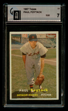 1957 Topps Paul Foytack #77