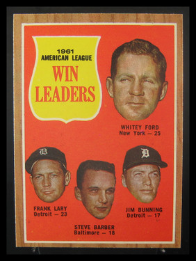 1962 Topps AL Win Leaders #57