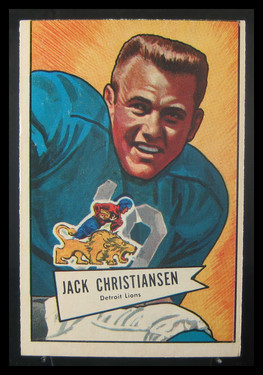 1952 Bowman Large Jack Christiansen #129