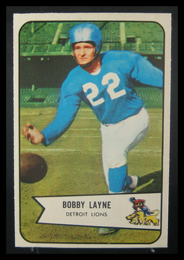 1954 Bowman Bobby Layne #53