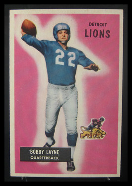 1955 Bowman Bobby Layne #71