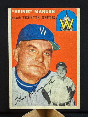 1954 Topps Heinie Manush #187