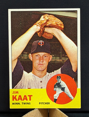 1963 Topps Jim Kaat #165