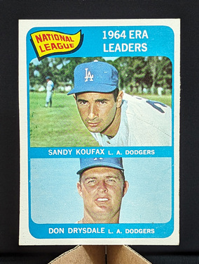 1965 Topps NL ERA Leaders #8