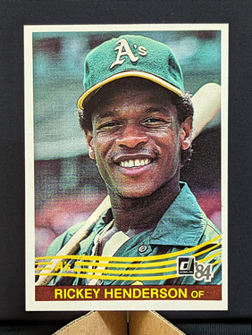 1984 Donruss Rickey Henderson #54