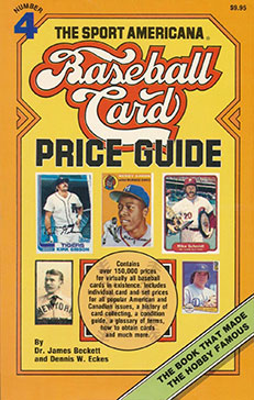 Beckett Sport Americana Baseball Card Price Guide No. 4